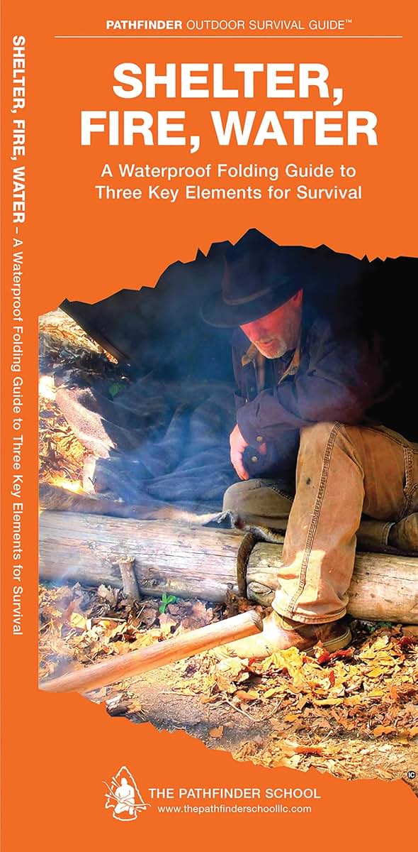 Shelter, Fire, Water: A Folding Pocket Guide to Three Key Elements for Survival (Outdoor Recreation and Survival)