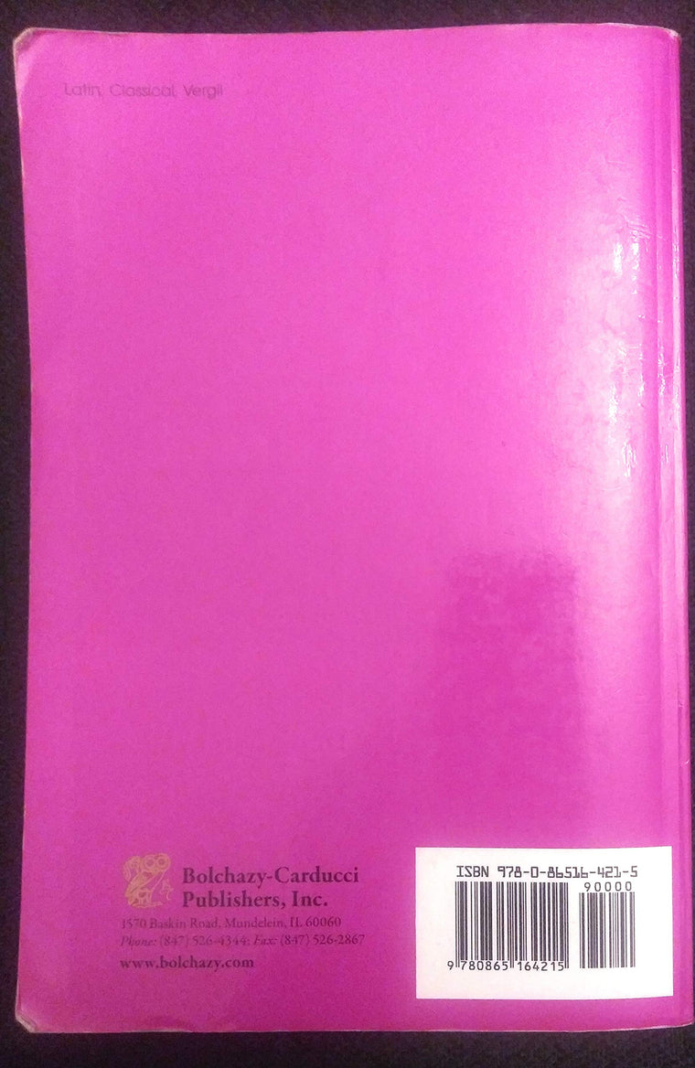 Vergil's Aeneid, Books I-VI (Latin Edition) (Bks. 1-6) (English and Latin Edition) — back cover