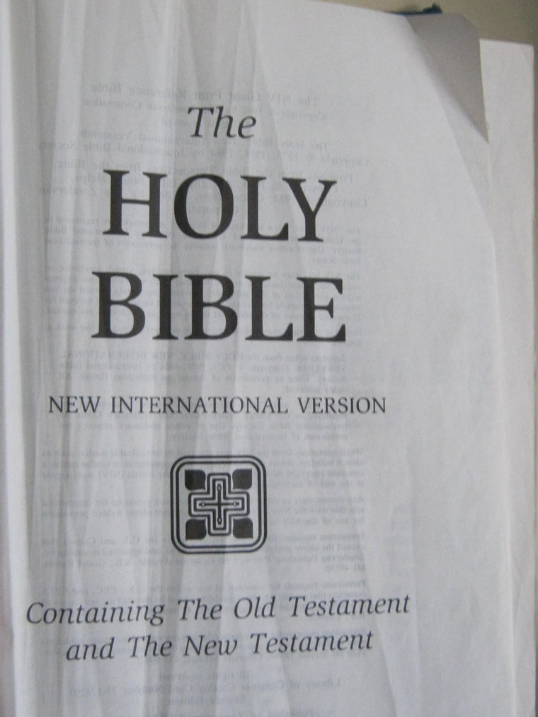 NIV Giant Print Reference Bible — back cover