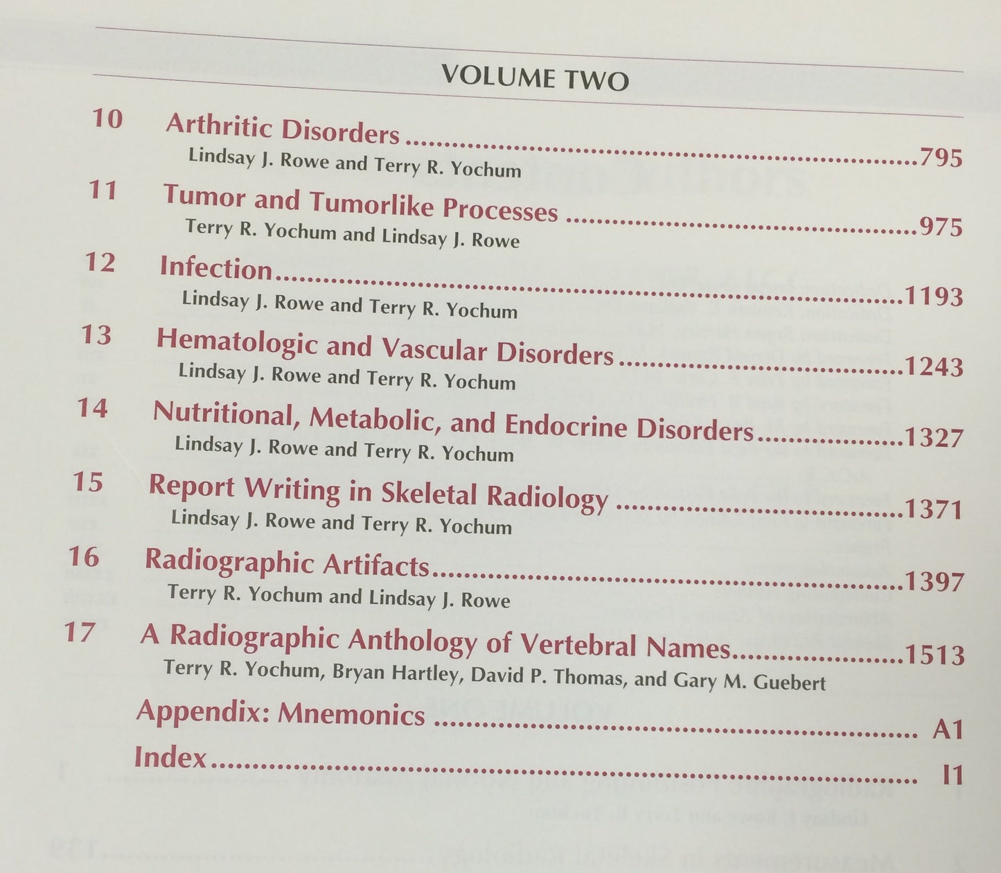 Essentials of Skeletal Radiology Volume 2 by Terry R. Yochum