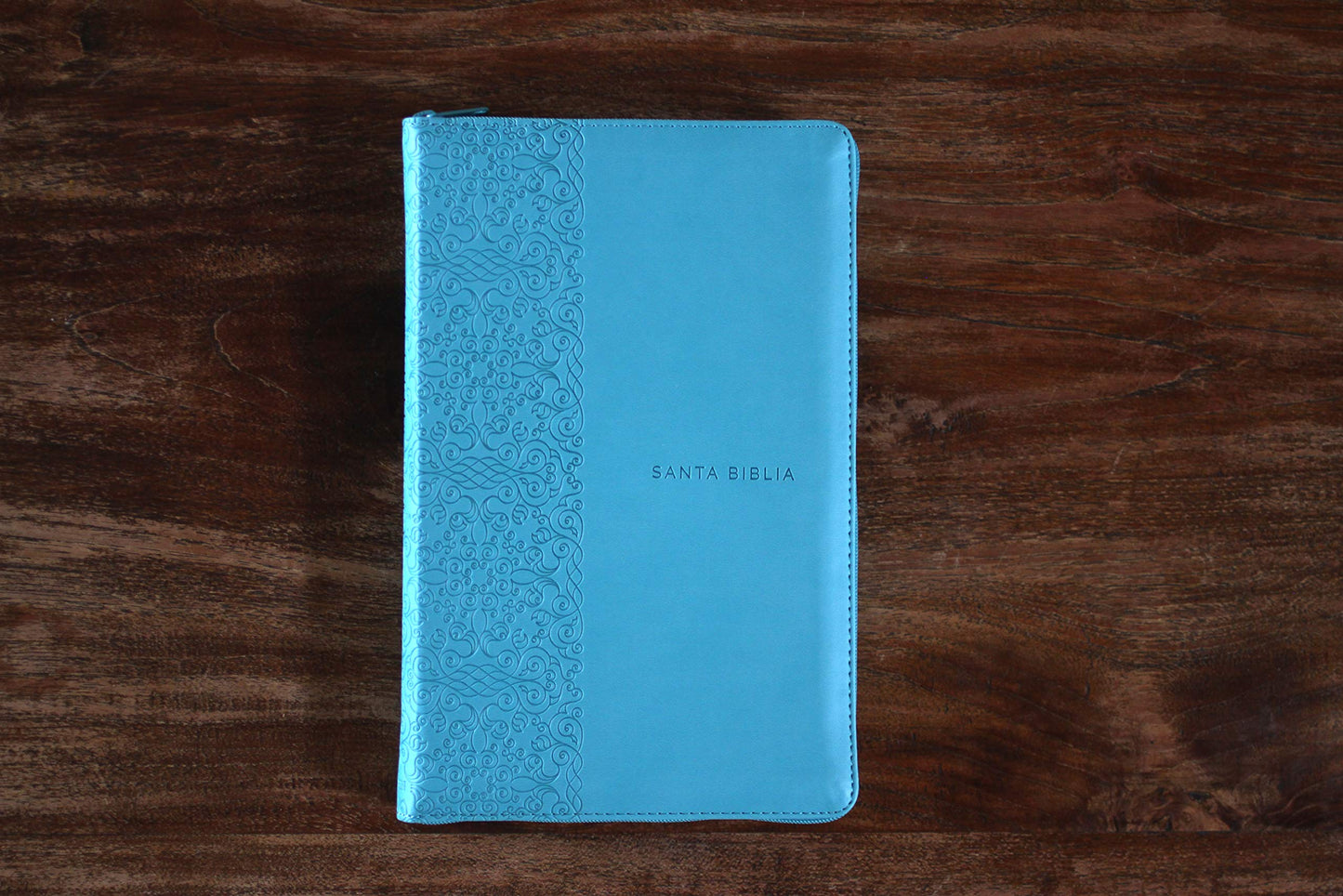 Biblia Reina Valera 1960 letra grande. Smil piel aguamarina,