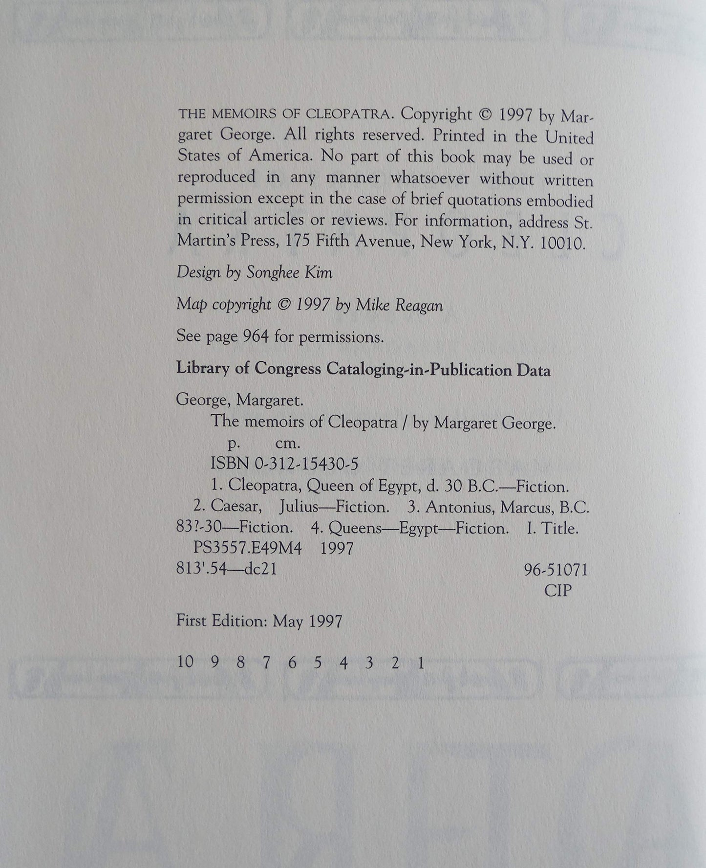 The Memoirs of Cleopatra: A Novel by George, Margaret