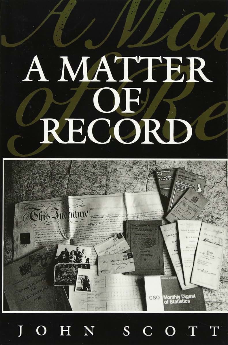 A Matter of Record: Documentary Sources in Social Research