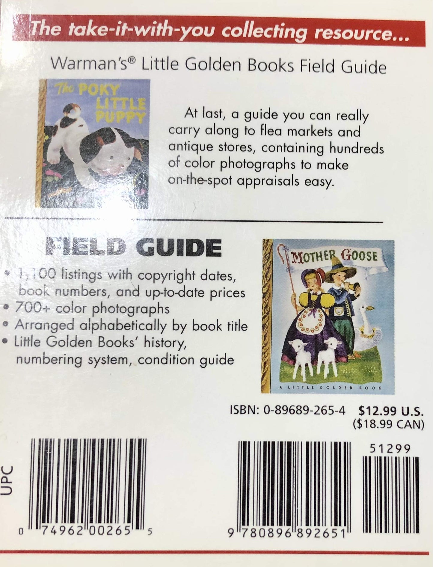Warmans Little Golden Books Field Guide: Values And Identification