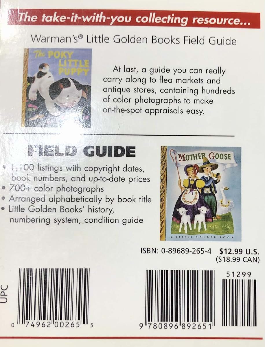 Warmans Little Golden Books Field Guide: Values And Identification