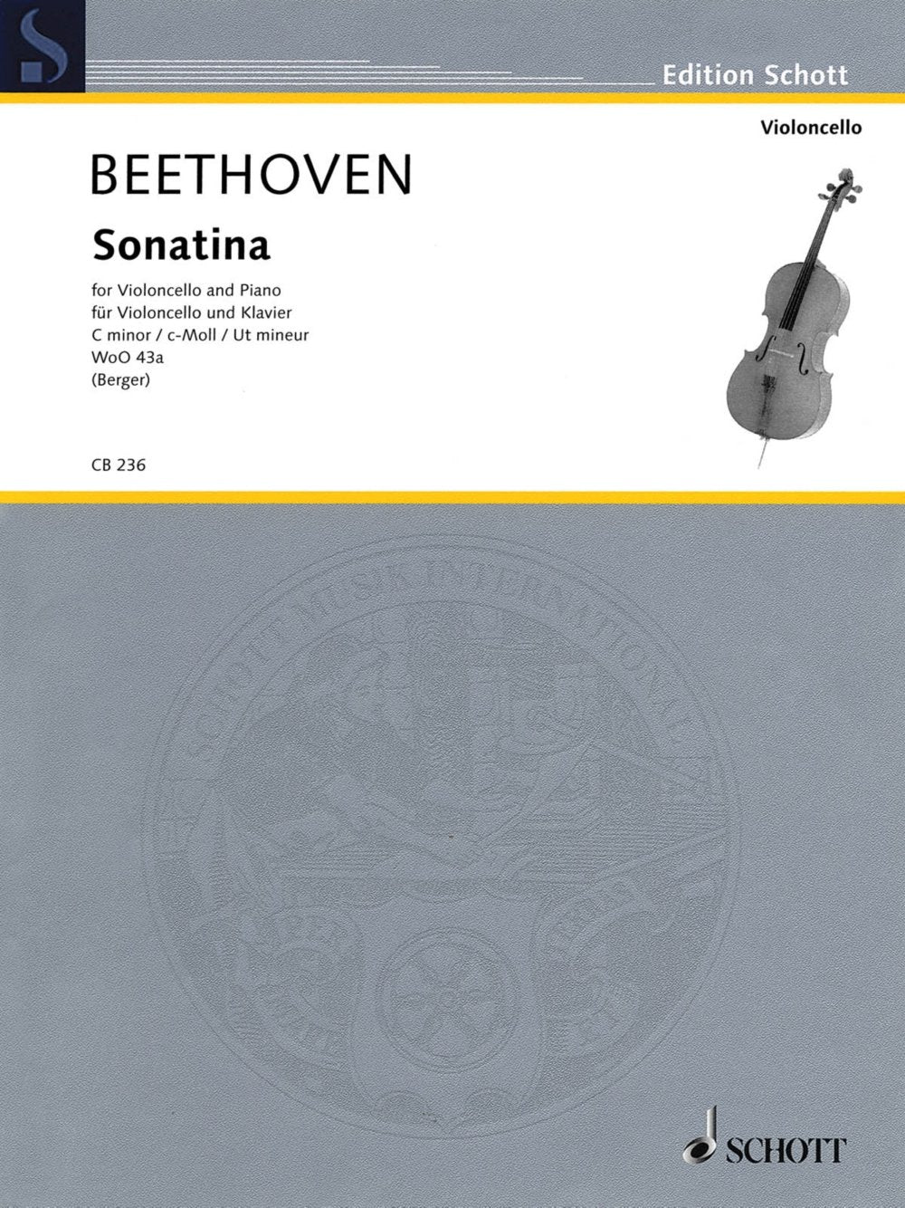 Ludwig van Beethoven - Sonatina, WoO 43a: Cello and Piano