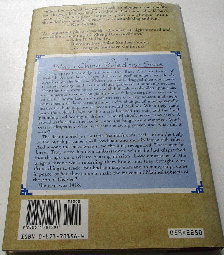 When China Ruled the Seas — back cover