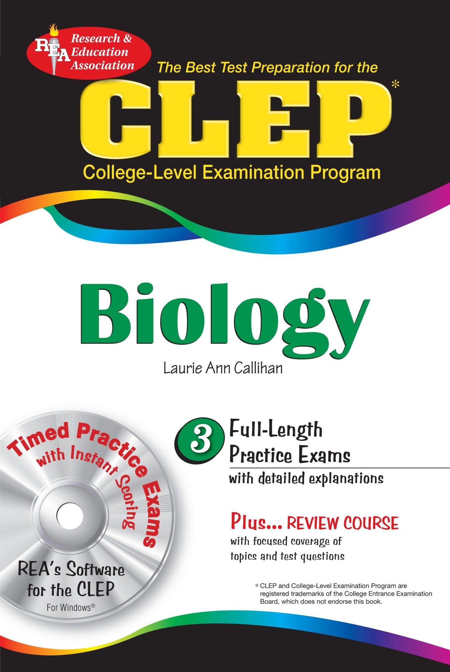 CLEP Biology (REA) with CD-ROM - The Best Test Prep for the CLEP Exam: with REA's TESTware (Test Preps)