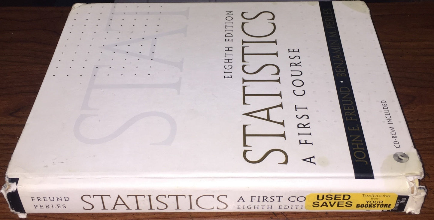 Statistics: A First Course