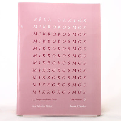 Mikrokosmos Volume 6 (Pink) - Piano Solo Advanced Sheet Music Book for Students Songbook with Progressive Classical Piano Studies for Technique, Rhythm Performance and Contemporary Development