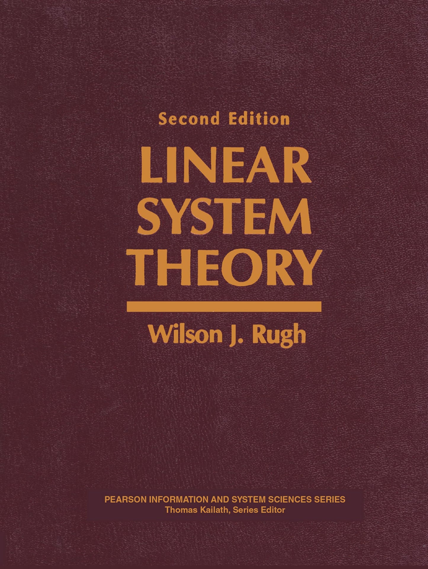 Linear System Theory, 2nd Edition