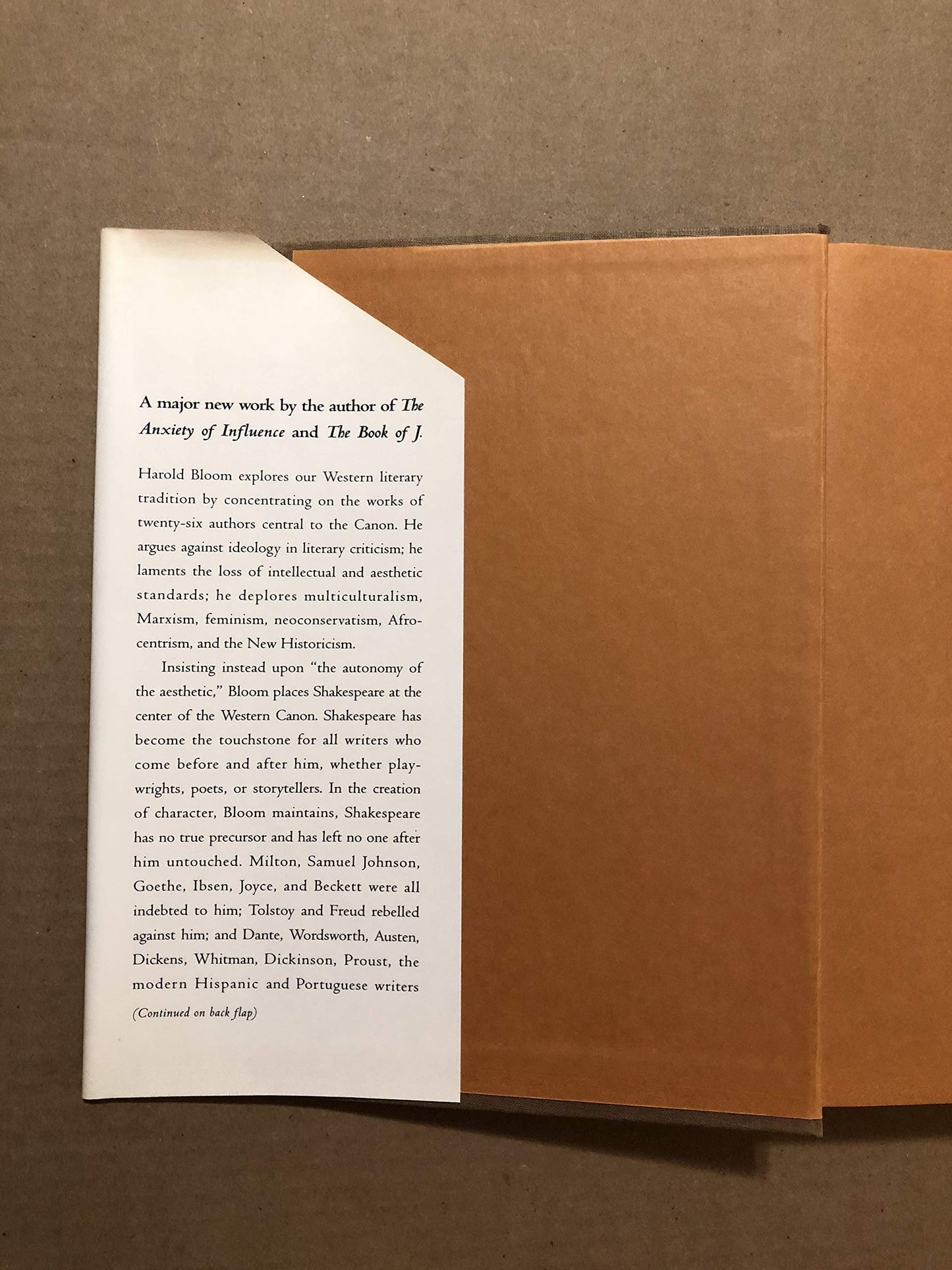 The Western Canon: The Books and School of the Ages by Bloom