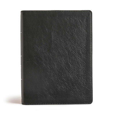 CSB Tony Evans Study Bible, Black Genuine Leather, Black Letter, Study Notes and Commentary, Articles, Videos, Charts, Easy-to-Read Bible Serif Type