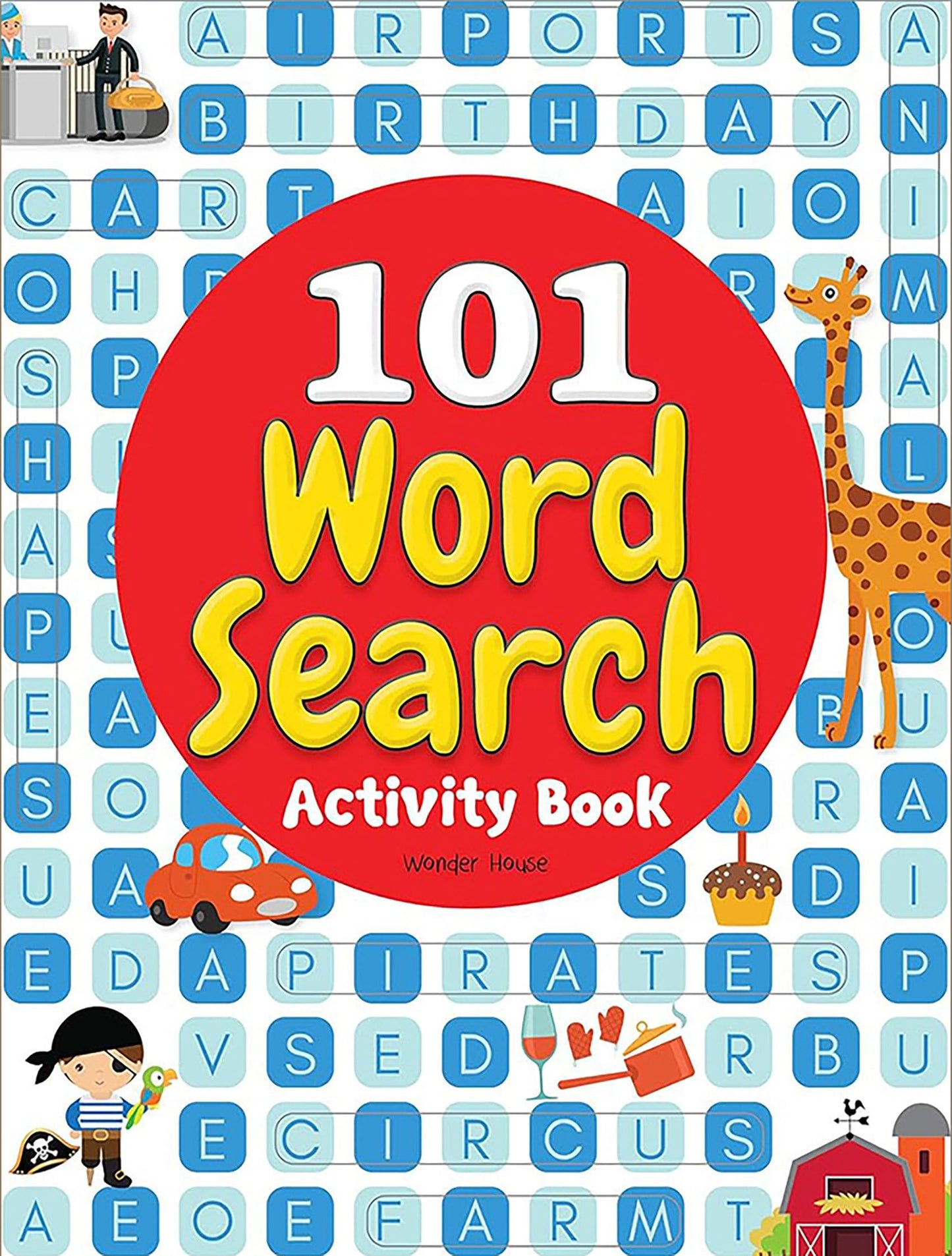 101 Word Search Activity Book: Large Grid Word Search Puzzles for Kids With Attractive Illustrations