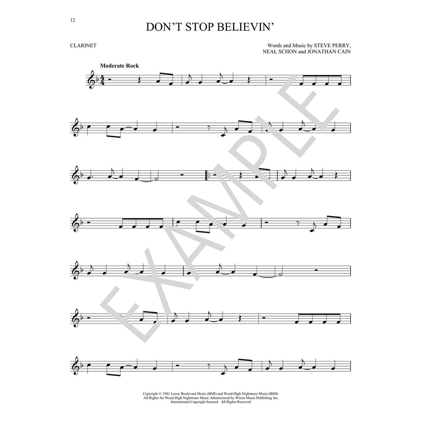 Pop Songs for Kids for Clarinet