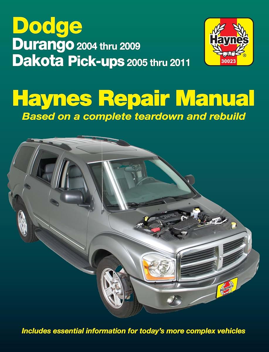 Durango 2004 thru 2009 & Dakota Pick-Ups 2005 thru 2011 Haynes Repair Manual