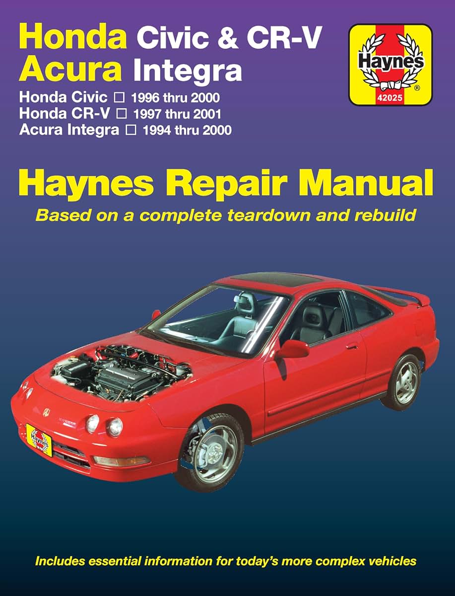 Honda Civic (96-00),CR-V (97-01),Acura Integra (94-00) Haynes (USA) (Paperback)