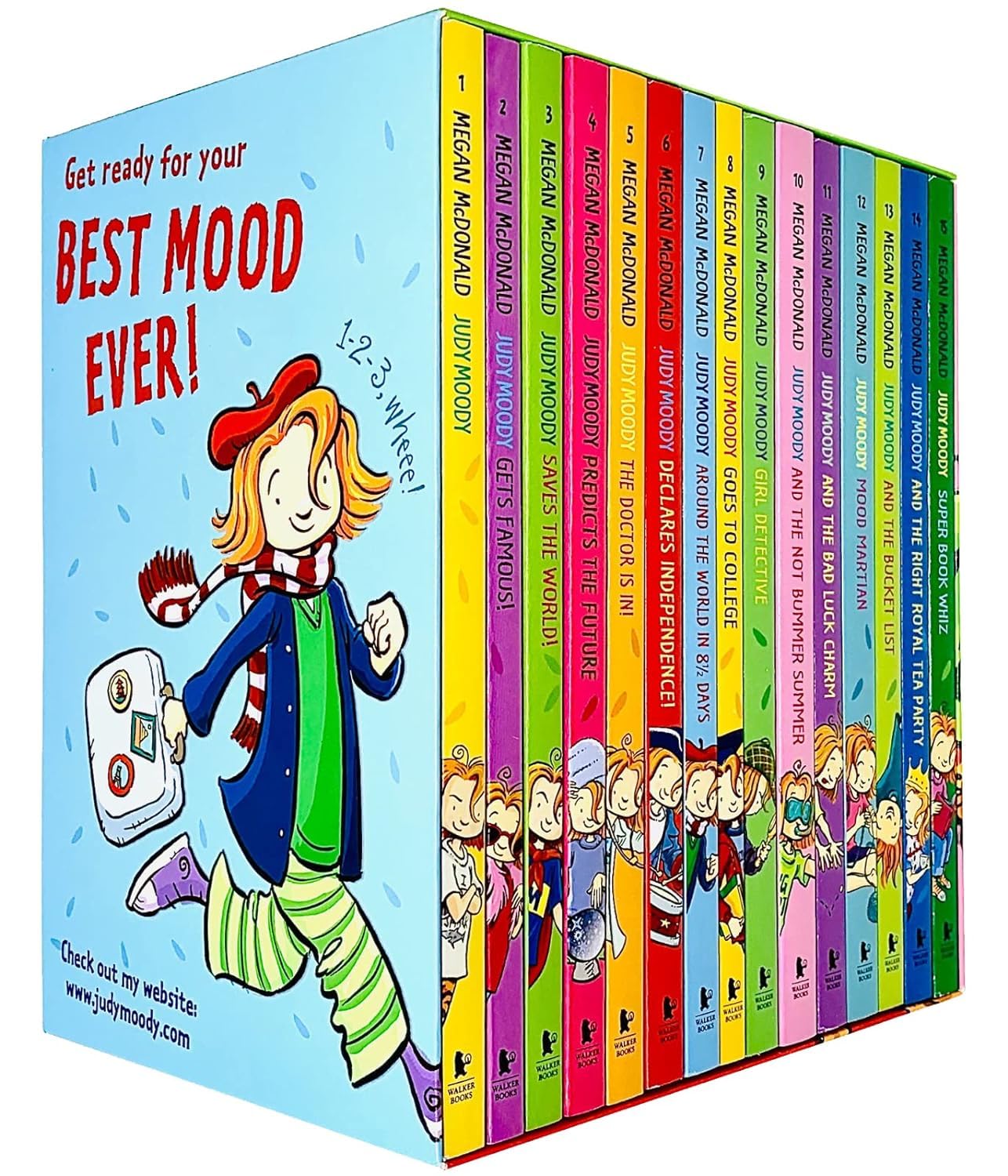Judy Moody 15 Books Collection Box Set By Megan McDonald(1-15 Books)(Judy Moody, Get Famous!, Saves The World!, Predicts The Future, The Doctor is In!, Declares Independence! & More)