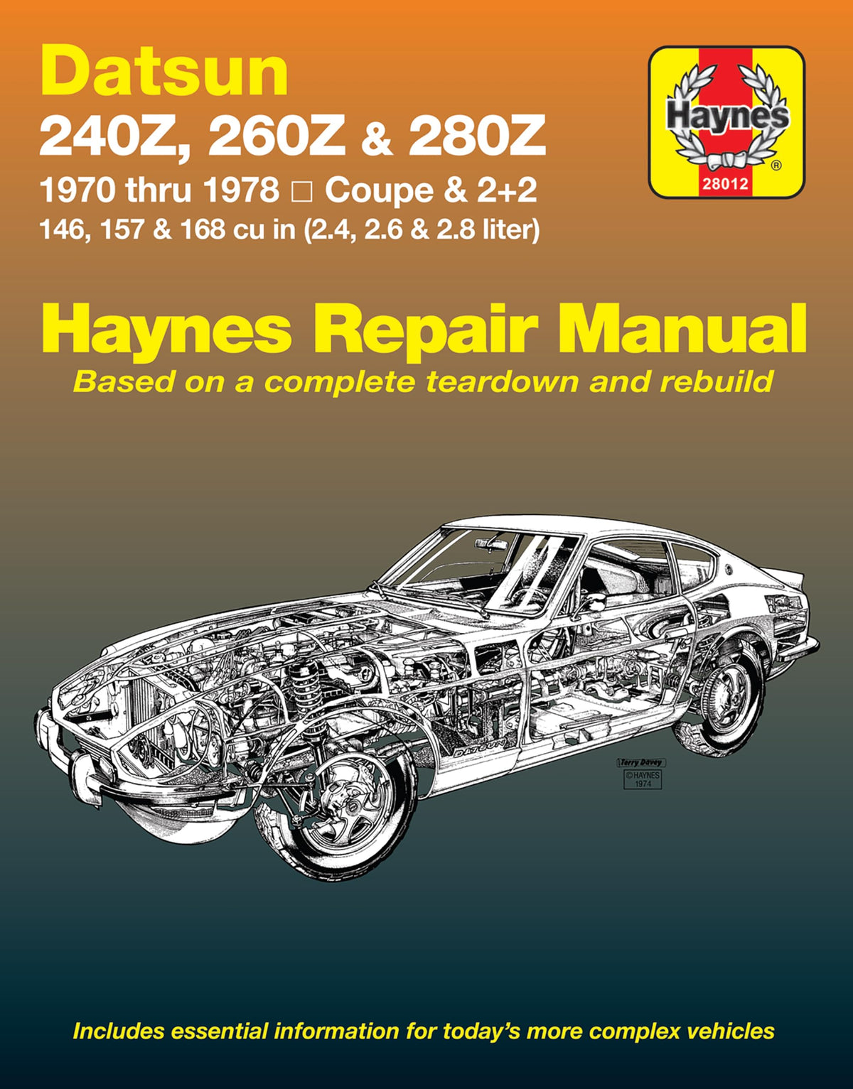 Datsun 240Z (70-73), 260Z (74-75) & 280Z (76-78) Haynes Repair Manual