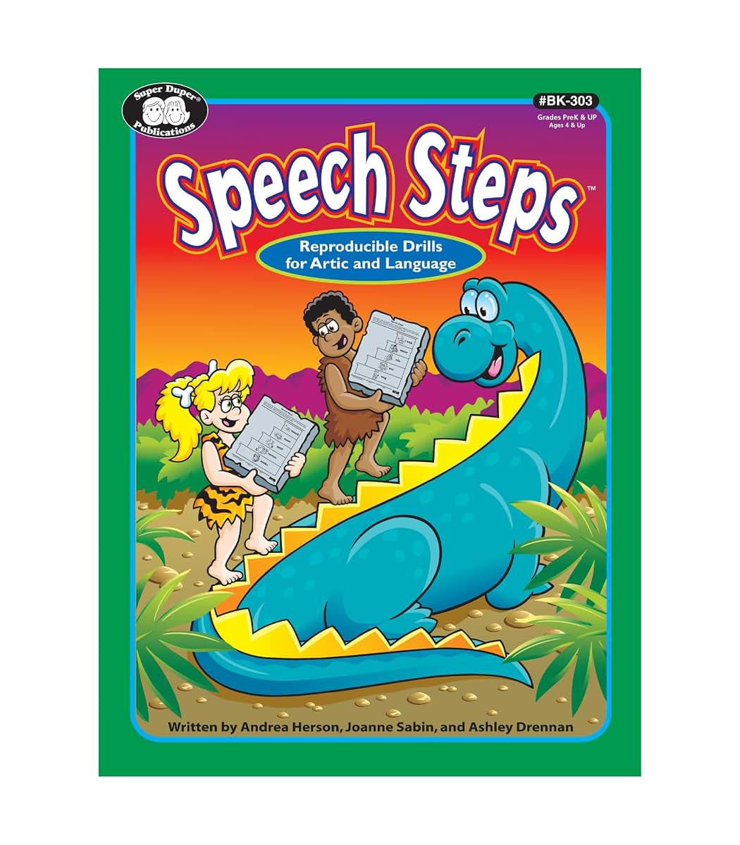 Super Duper Publications Speech Steps Reproducible Drills for Artic and Language Book Educational Learning Resource for Children