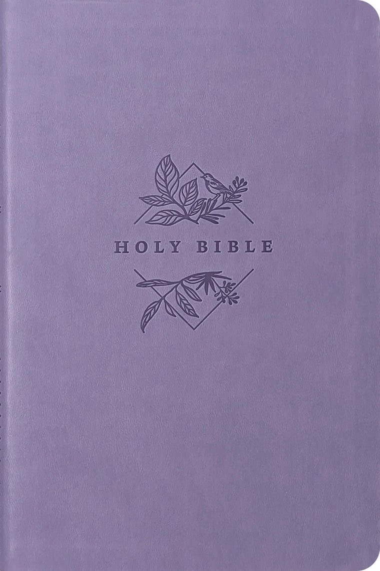 NLT Large Print Premium Value Thinline Bible, Filament Enabled (LeatherLike, Lavender Song) — back cover