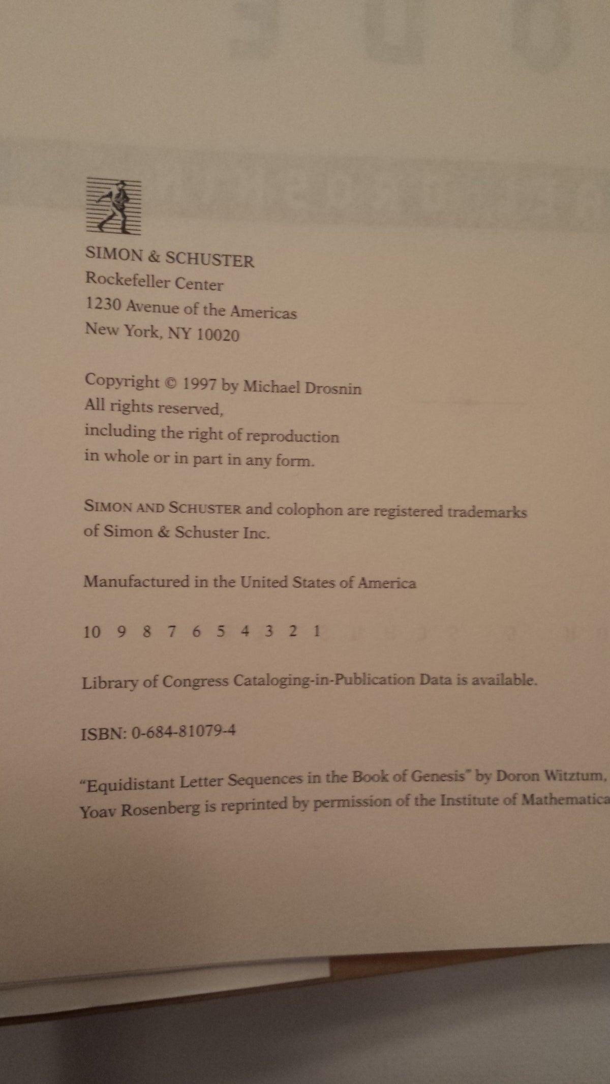 The Bible Code
