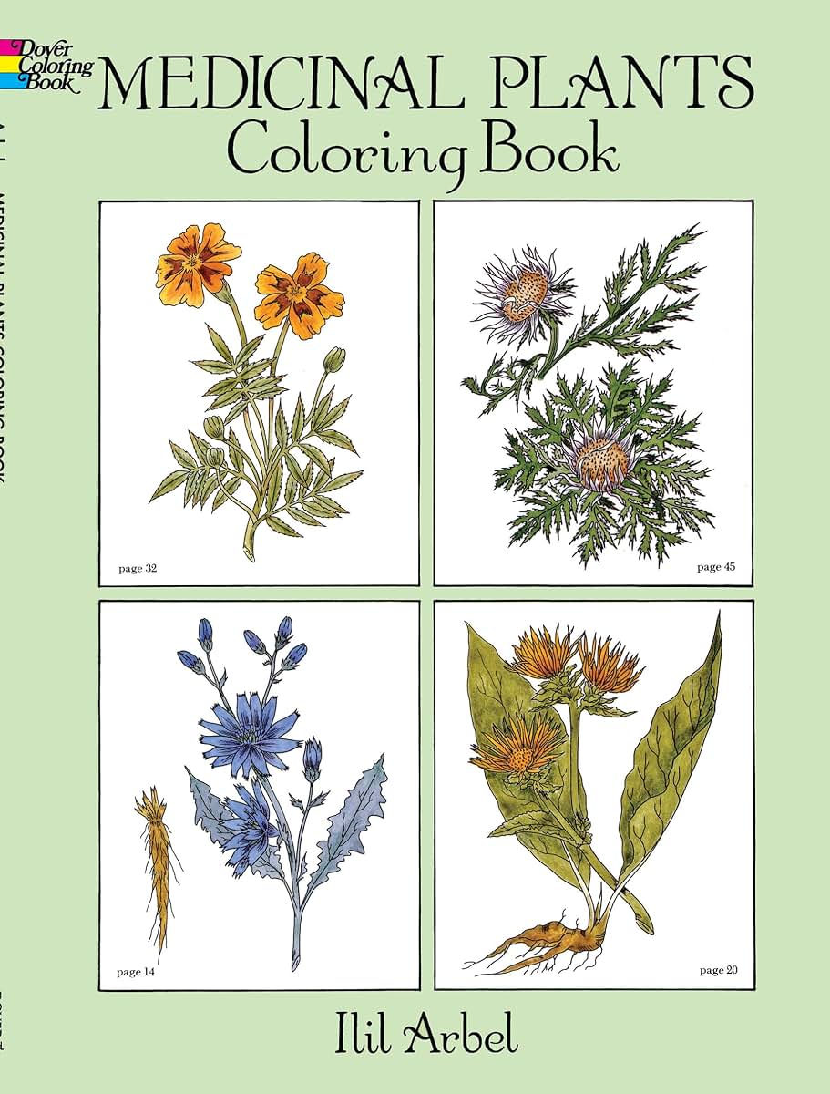Medicinal Plants Coloring Book (Dover Nature Coloring Book)