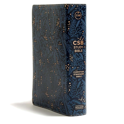 CSB Study Bible, Navy LeatherTouch, Indexed, Red Letter, Study Notes and Commentary, Illustrations, Articles, Word Studies, Outlines, Timelines, Easy-to-Read Bible Serif Type