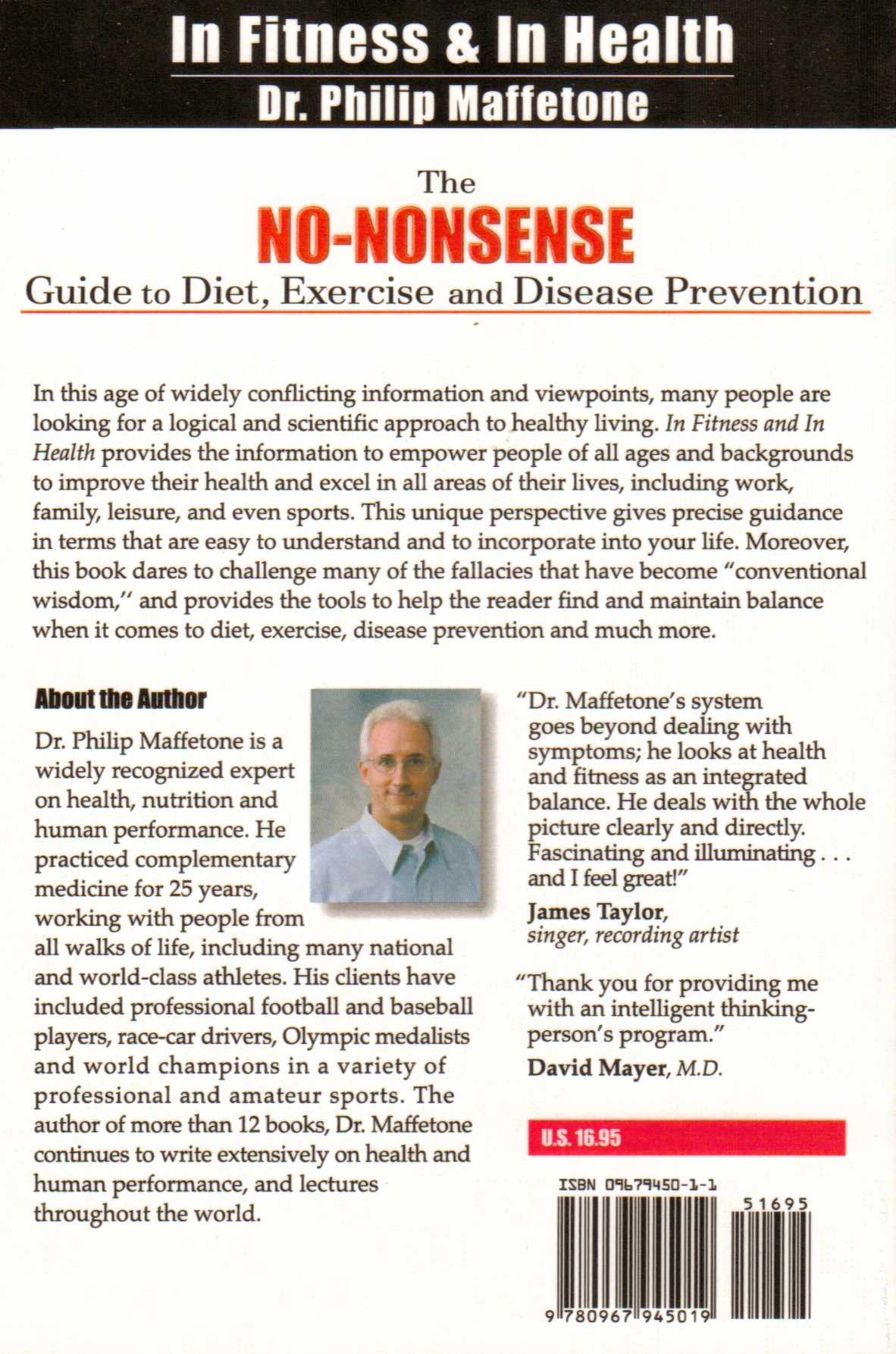 The No Nonsense Guide to Diet, Exercise and Disease Prevention