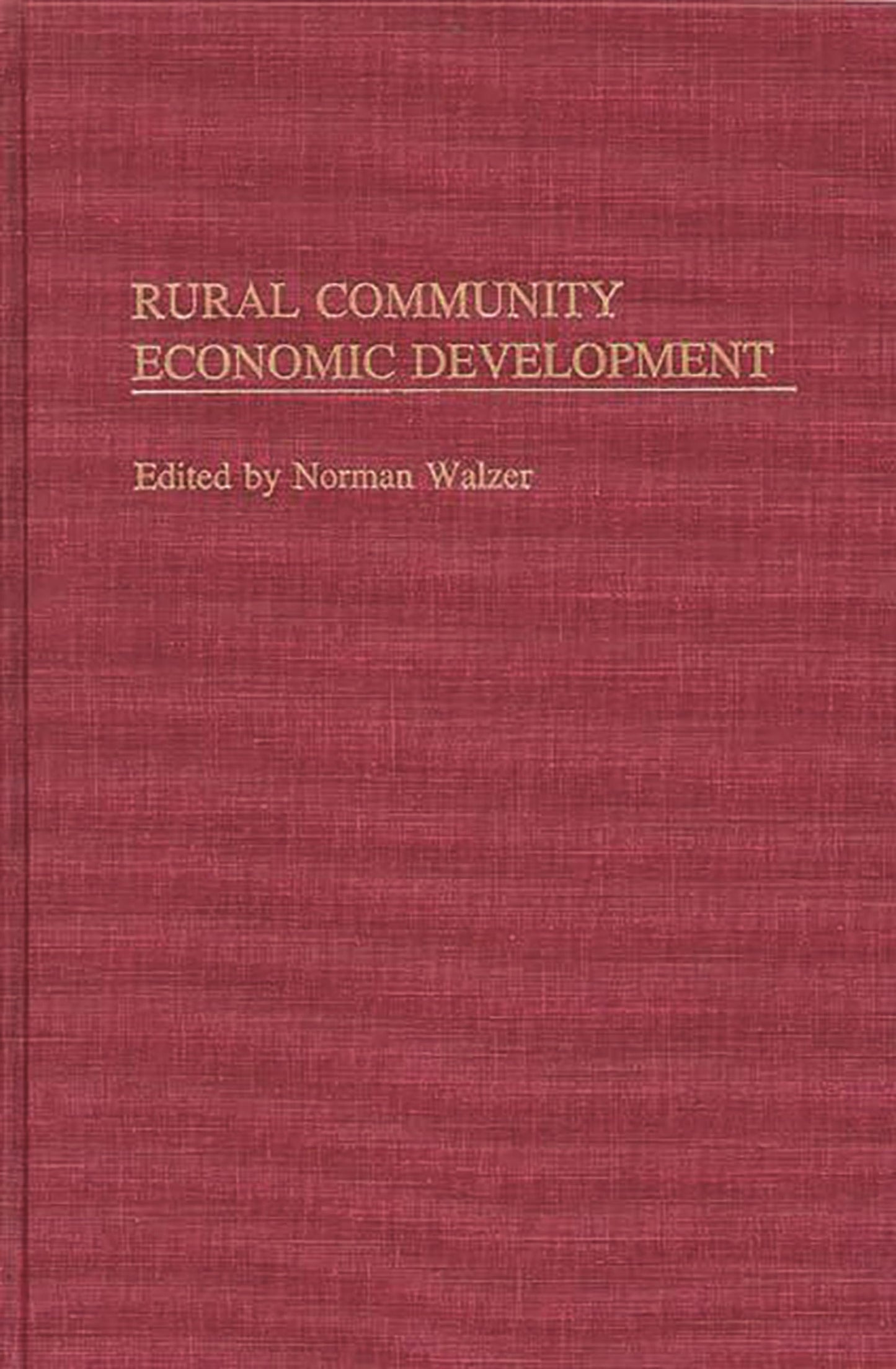Rural Community Economic Development