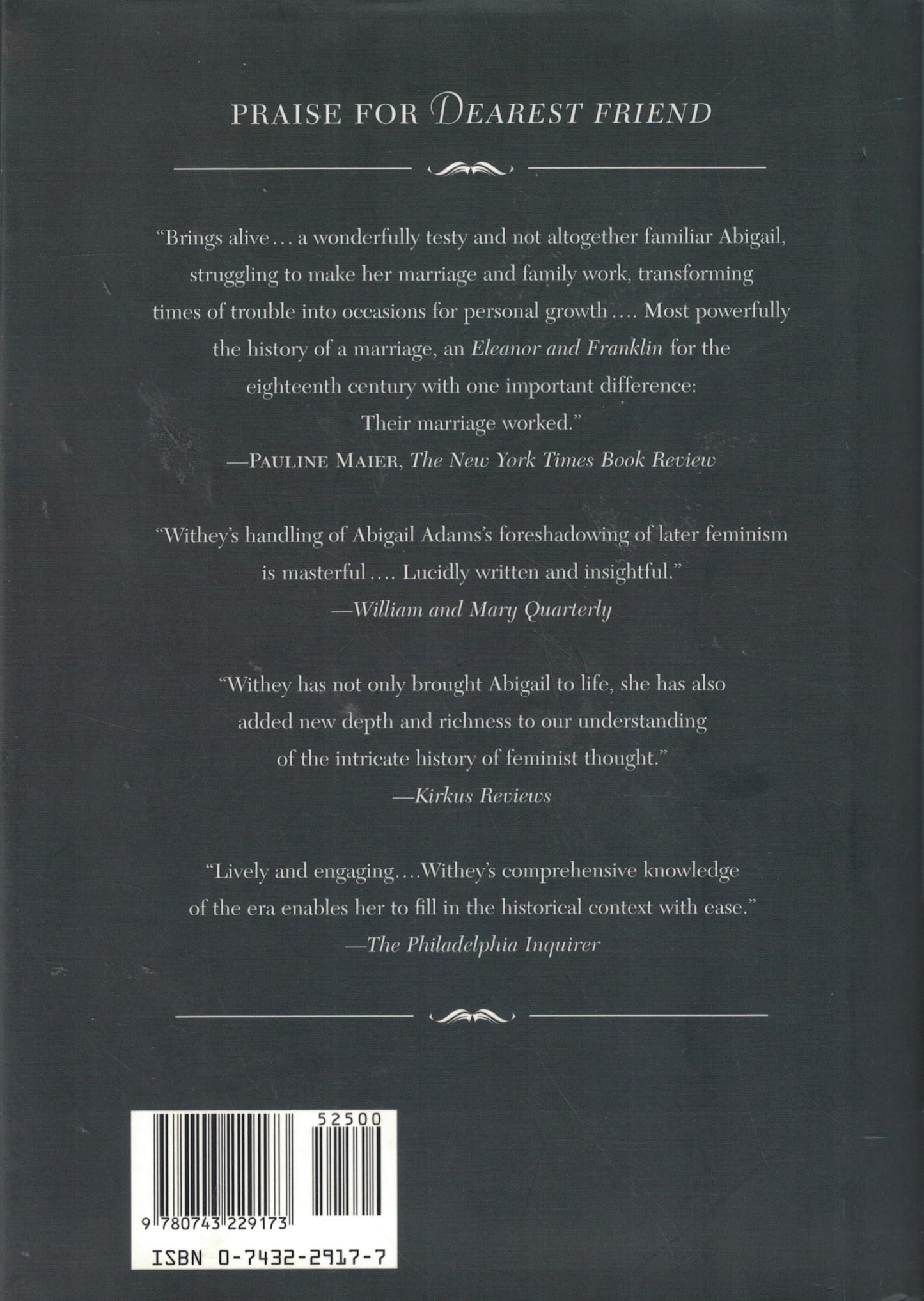 Dearest Friend: A Life of Abigail Adams