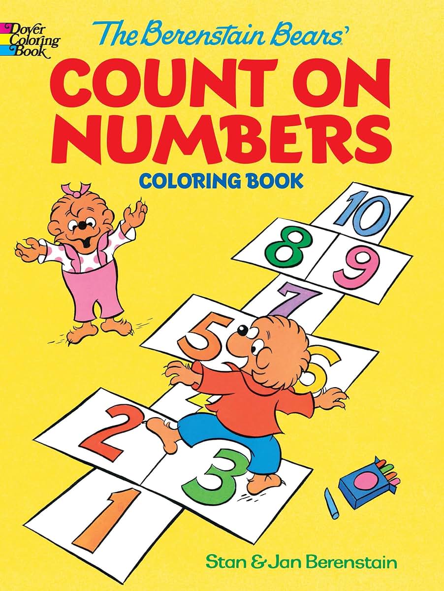 The Berenstain Bears' Count on Numbers Coloring Book (Dover