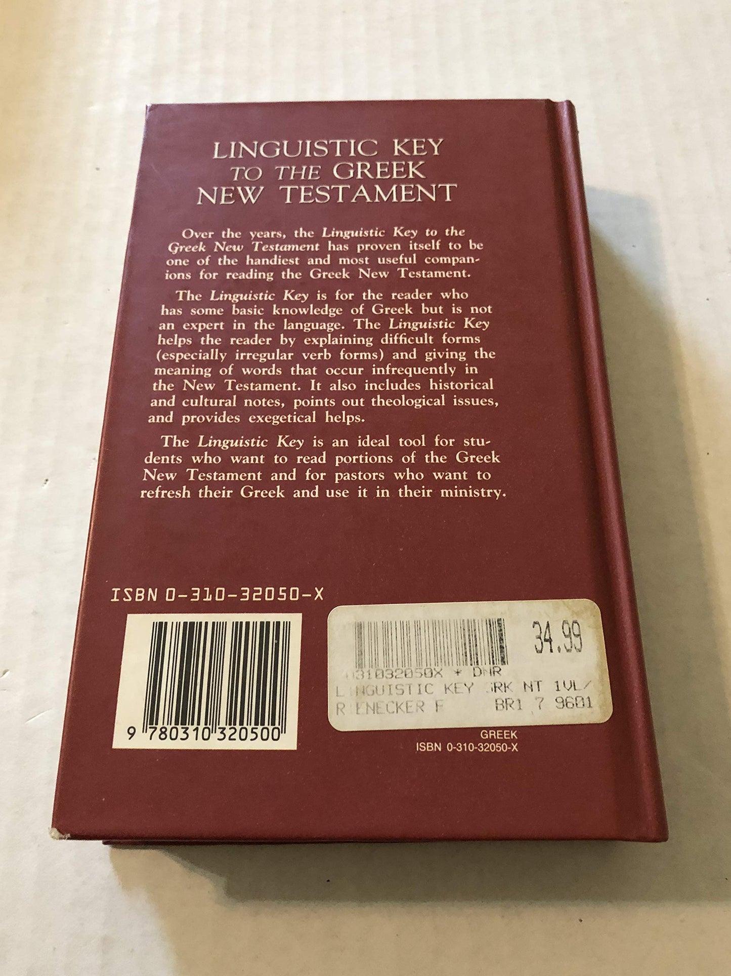 Linguistic Key to the Greek New Testament