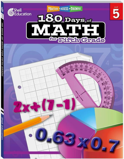 Shell Education 180 Days of Math for Fifth Grade