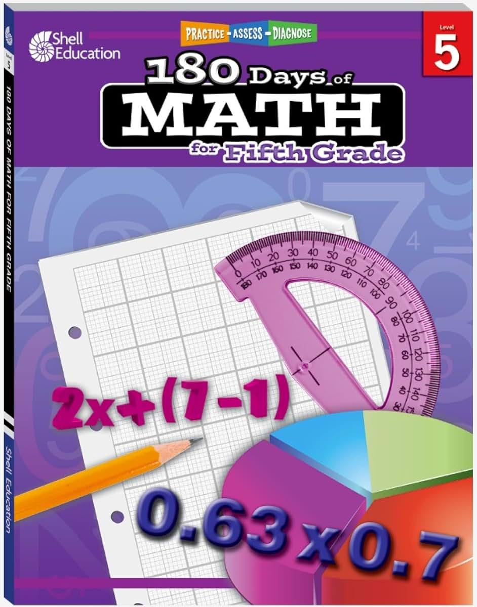 Shell Education 180 Days of Math for Fifth Grade