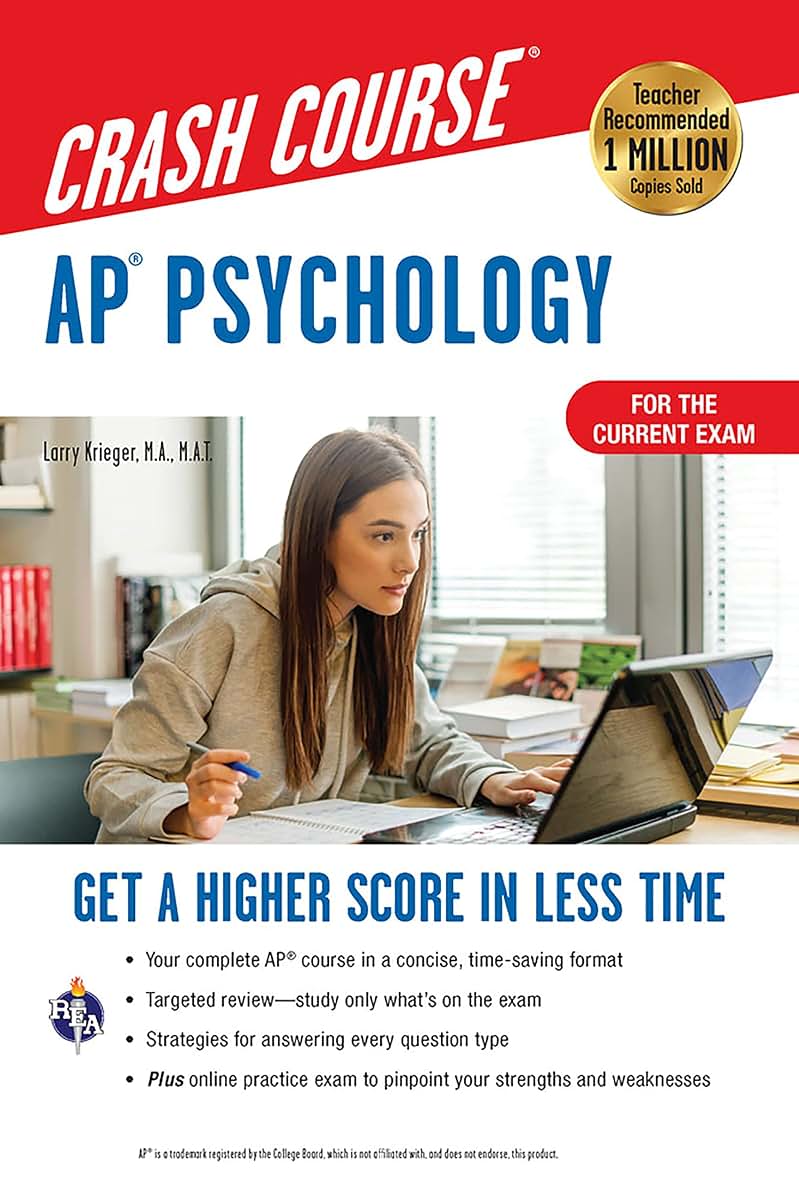 AP Psychology Crash Course, Book + Online: Get a Higher Score in Less Time (Advanced Placement (AP) Crash Course)