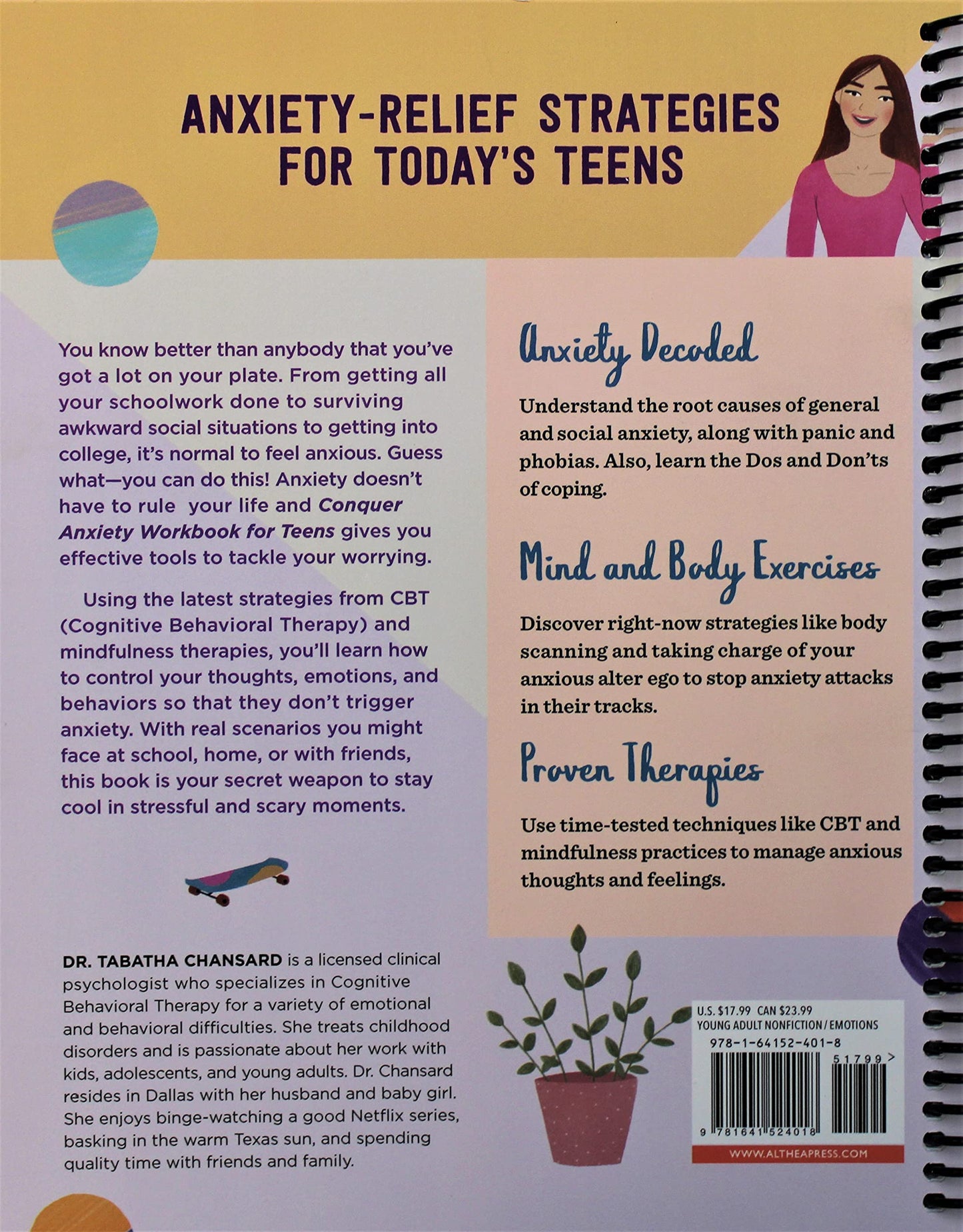Conquer Anxiety Workbook for Teens: Find Peace from Worry, Panic, Fear, and Phobias