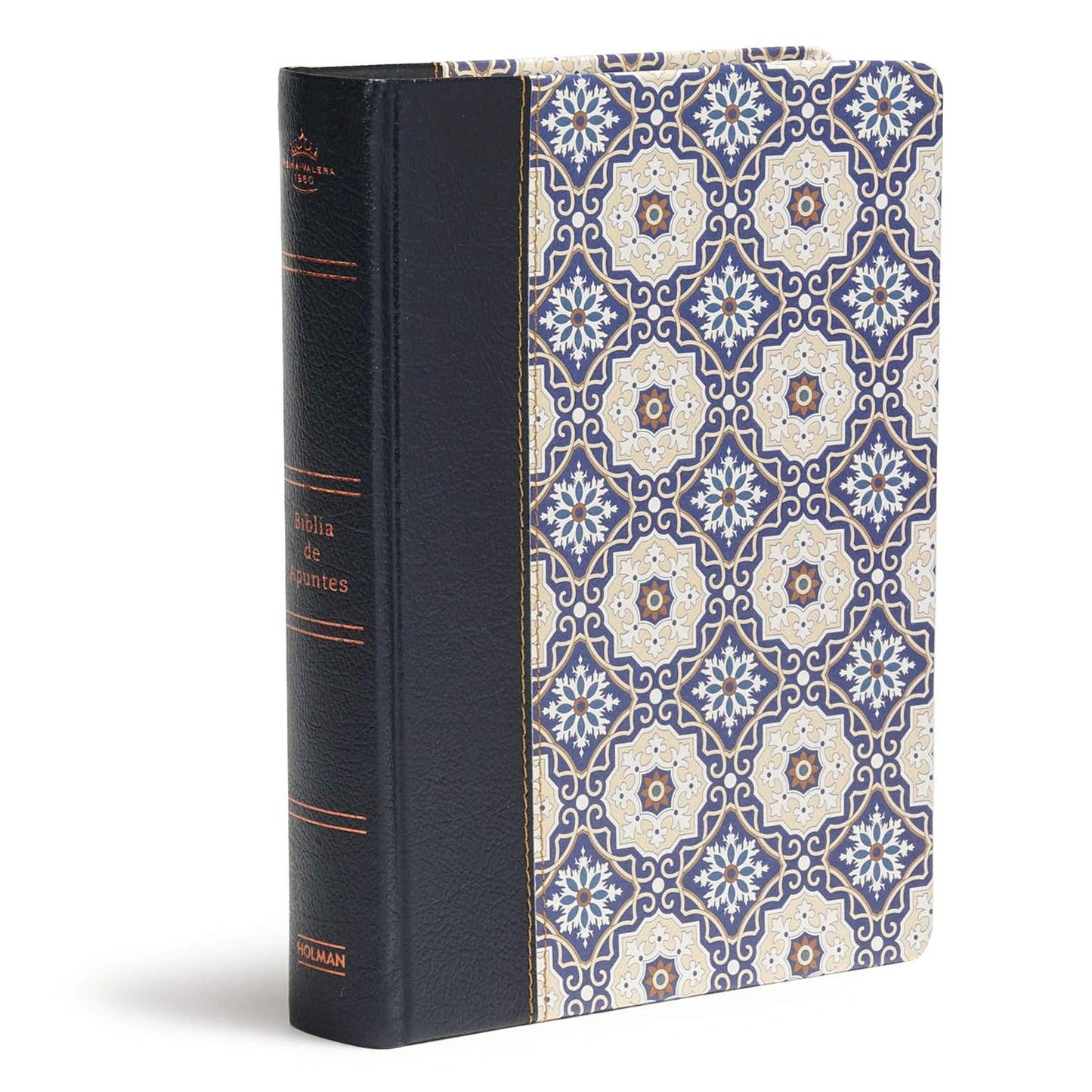 Biblia Reina Valera 1960 de apuntes. Letra grande, piel fabricada y mosaico crema y azul / NoteTaking Bible RVR 1960. Large print, Cloth over Board, Cream and Blue (Spanish Edition)