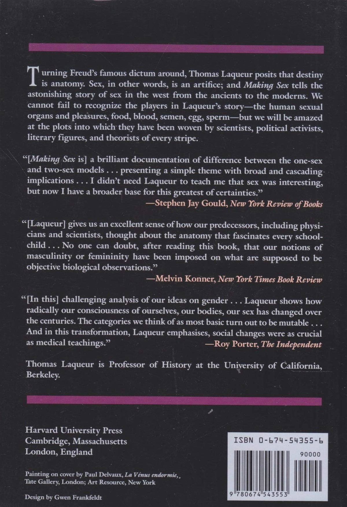 Making Sex: Body and Gender from the Greeks to Freud