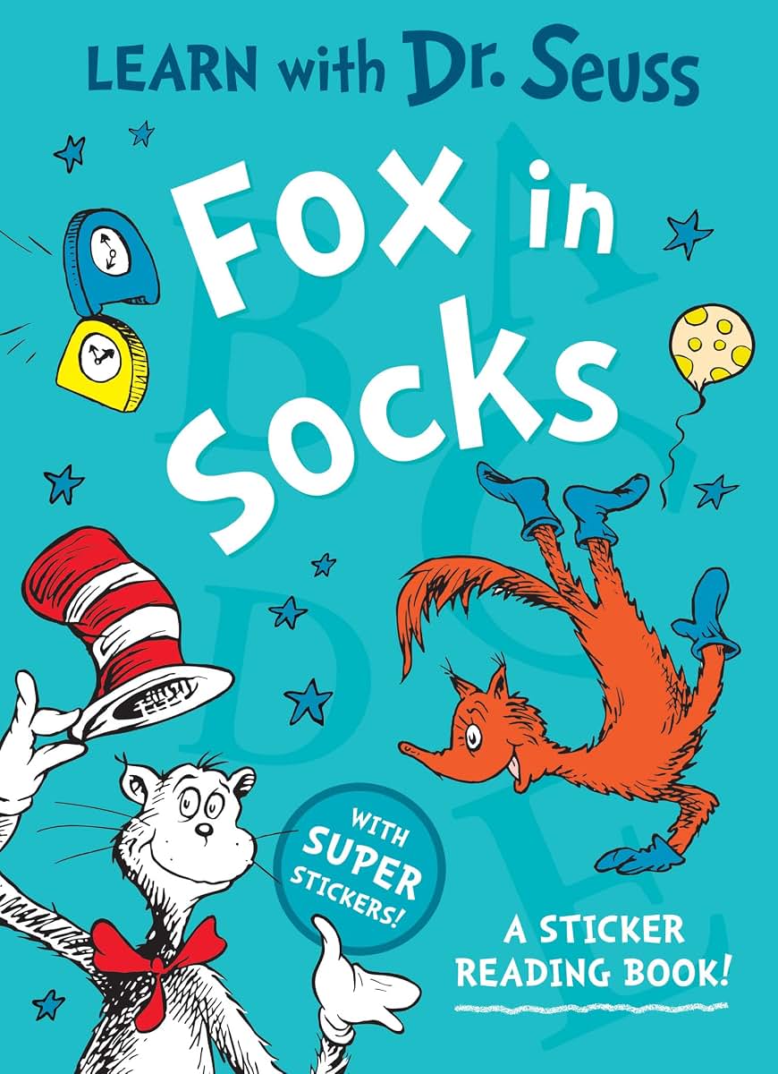 Fox in Socks: A Sticker Reading Book! (Learn With Dr. Seuss)