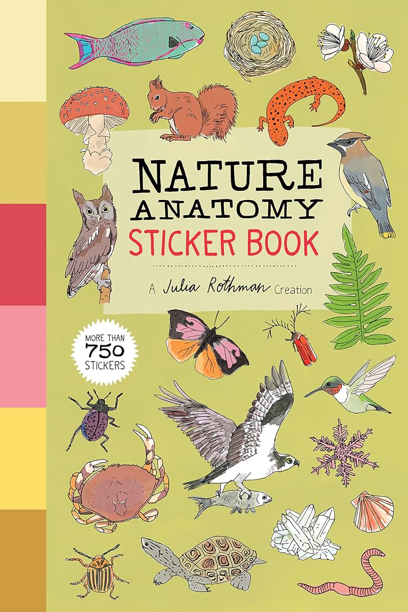 Nature Anatomy Sticker Book: A Julia Rothman Creation; More than 750 Stickers