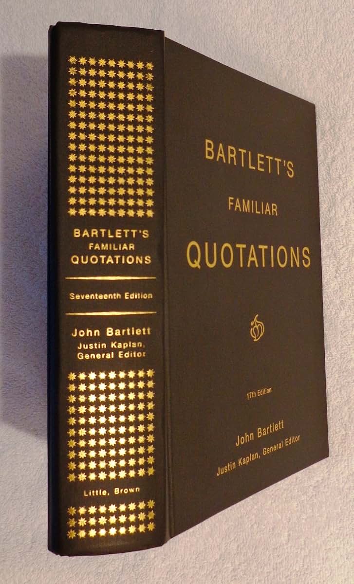 Bartlett's Familiar Quotations by Miakarts Books (New)