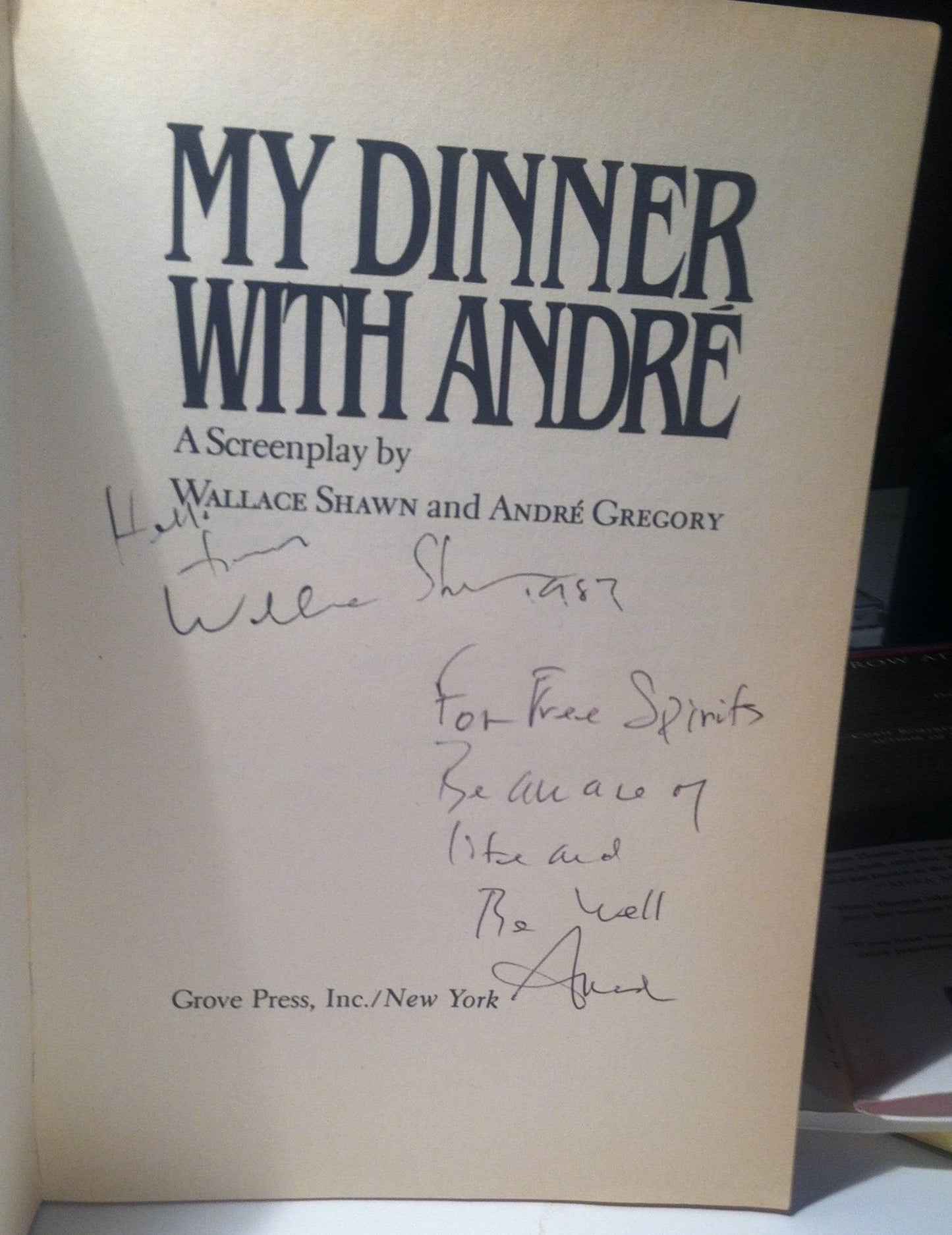 My Dinner with Andrae: A Screenplay by Shawn, Wallace