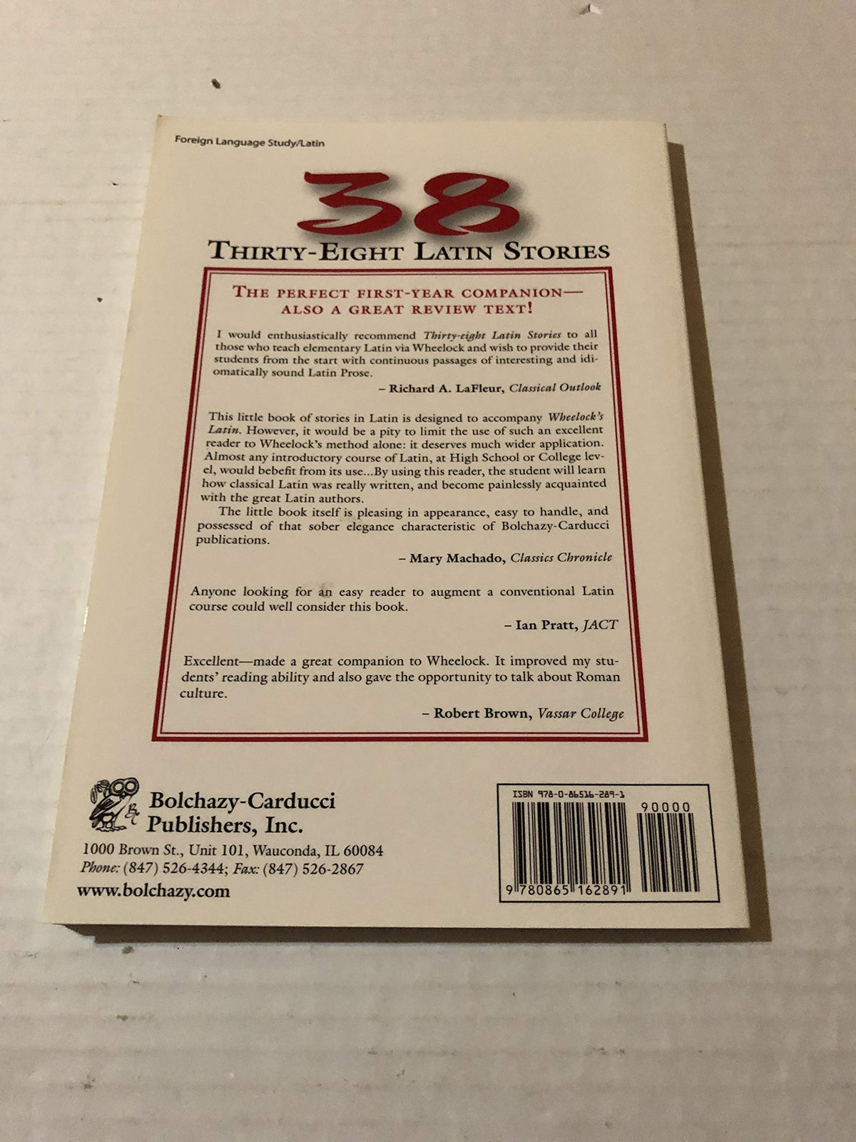 Thirty-Eight Latin Stories Designed to Accompany Wheelock's Latin (Latin Edition)