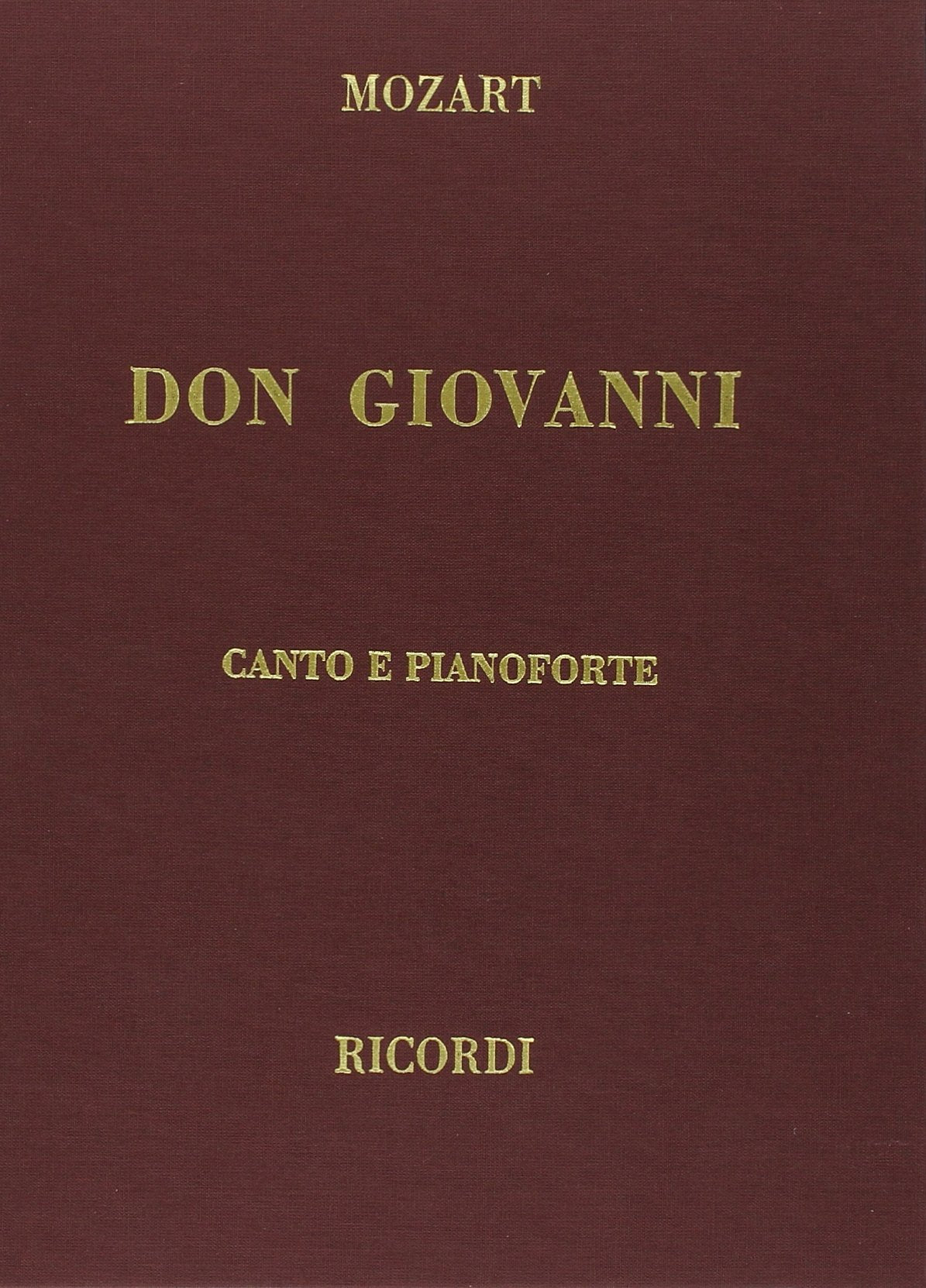 Don Giovanni, Clothbound, Italian only: Vocal Score