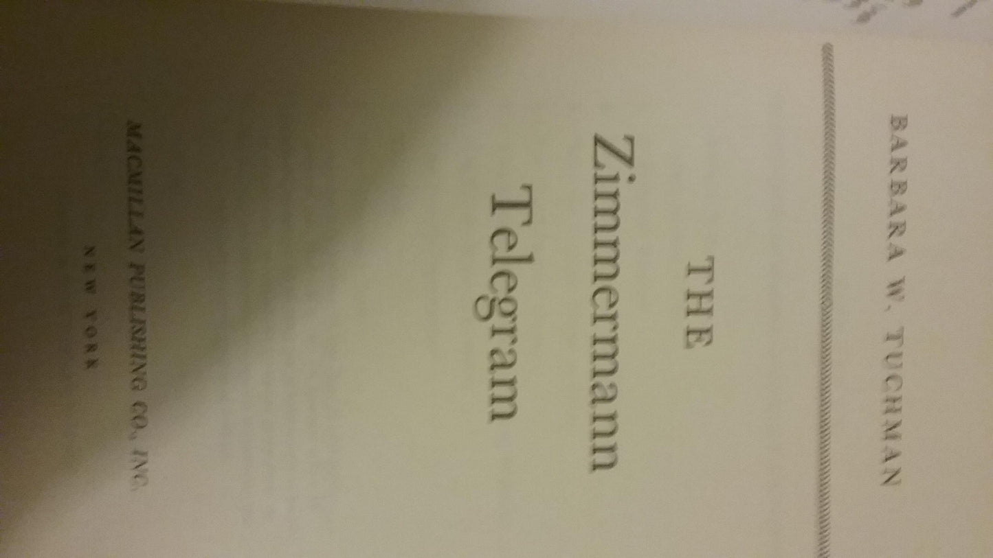The Zimmermann Telegram