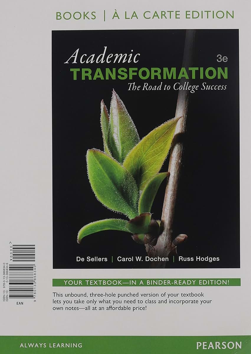 Academic Transformation: The Road to College Success