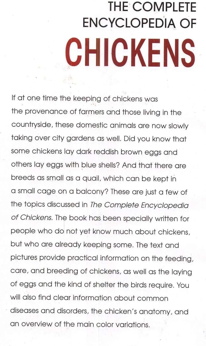The Complete Encyclopedia Of Chickens