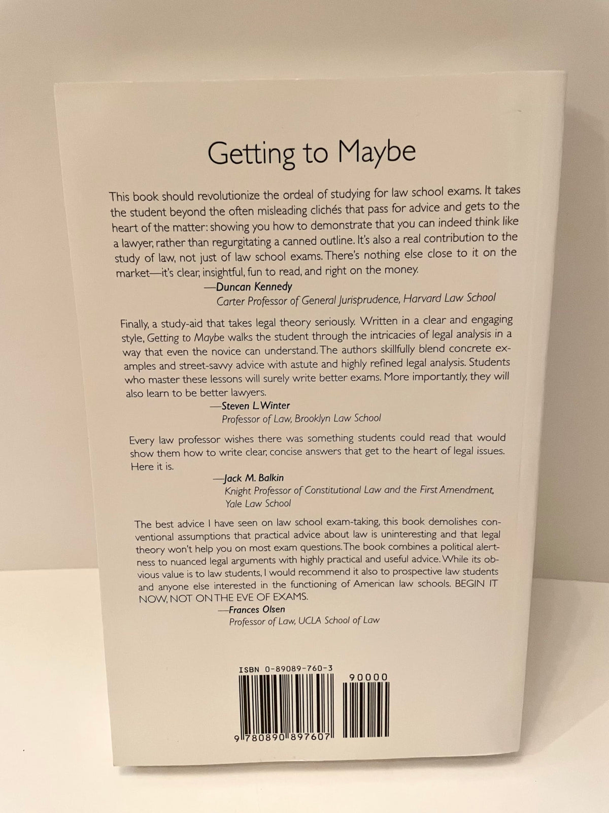 Getting to Maybe: How to Excel on Law School Exams