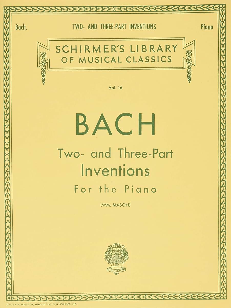 Bach - Two- and Three-Part Inventions for the Piano (Schirmer's Library of Musical Classics Vol. 16)